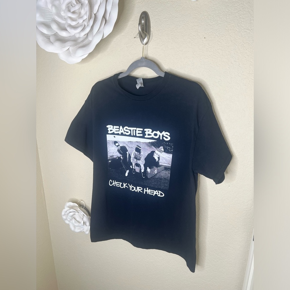 NTM: Retro Beastie Boys Unisex Black & White Graphic Check Your Head Album Sz L - Picture 5 of 12
